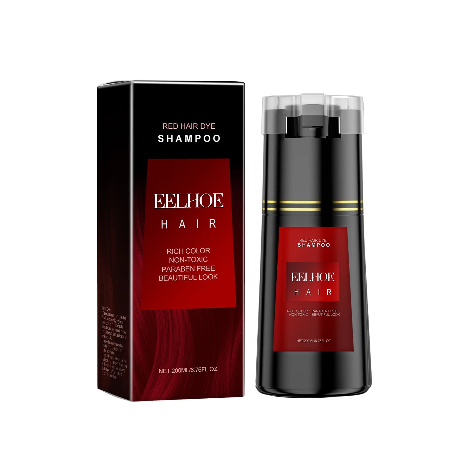 EELHOE Multi Color Hair Dyeing Shampoo Natural Non-irritating Nourish Scalp Easy Coloring Lasting Effect Smoothing Hair Dyeing