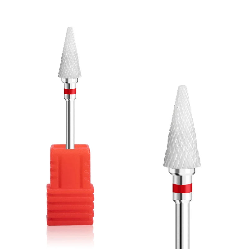 1pcs Ceramic Milling Cutter Nail Drill Bits Electric Manicure Drills Pedicure Mill Bits Machine Files Nail Art accessories Tool