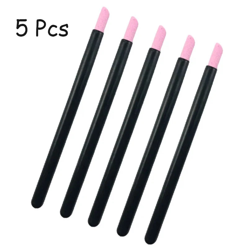 1/5PC Nails Art Quartz Grinding Pen Nail Cuticle scissors Dead Skin Remover UV Gel Polish Manicure Stick Files Accessories Tools