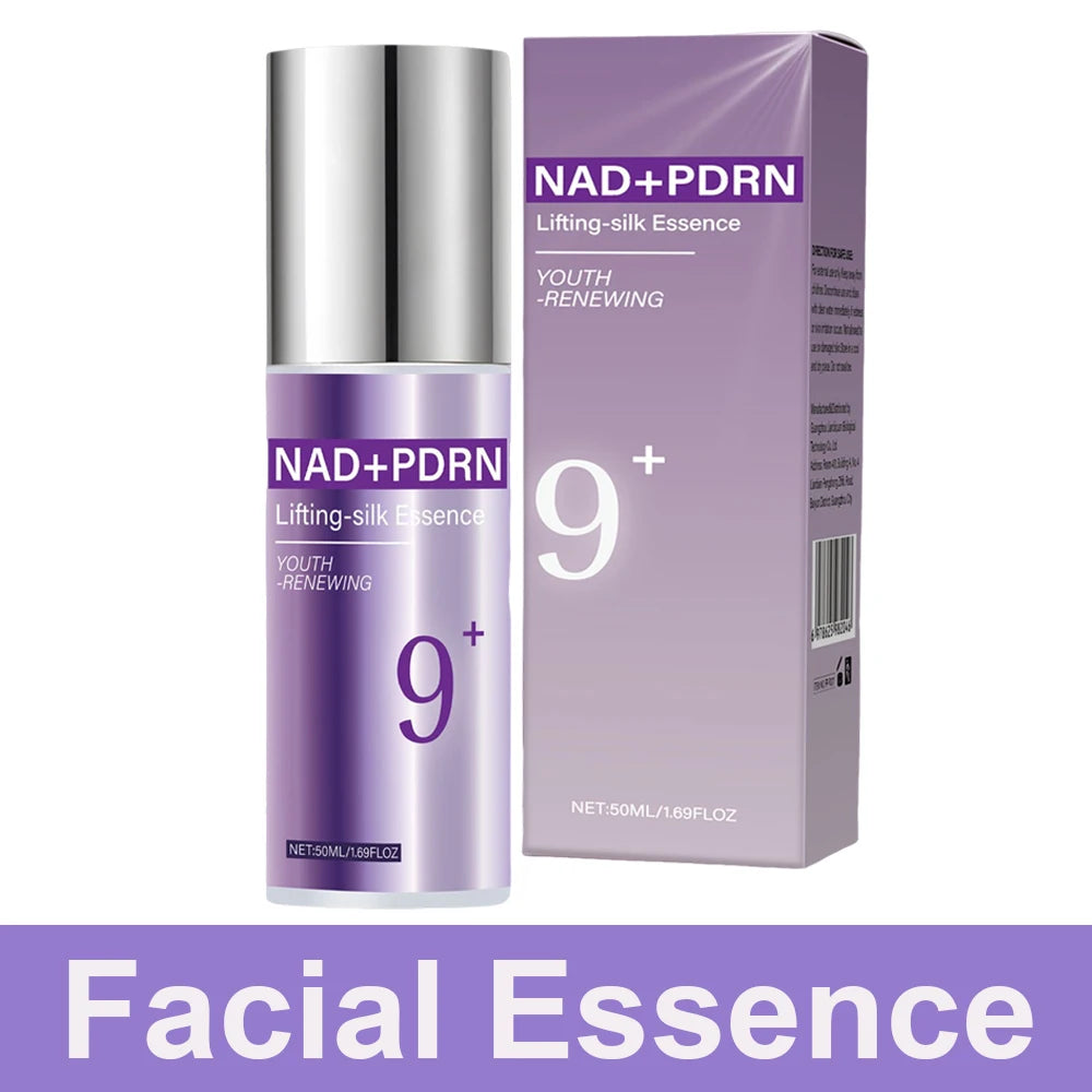 9+ NAD+ PDRN Lifting-sil Essence for Women Firming, Fade Fine Lines NAD+ Serum& Toner for Brightening Skin 50ML
