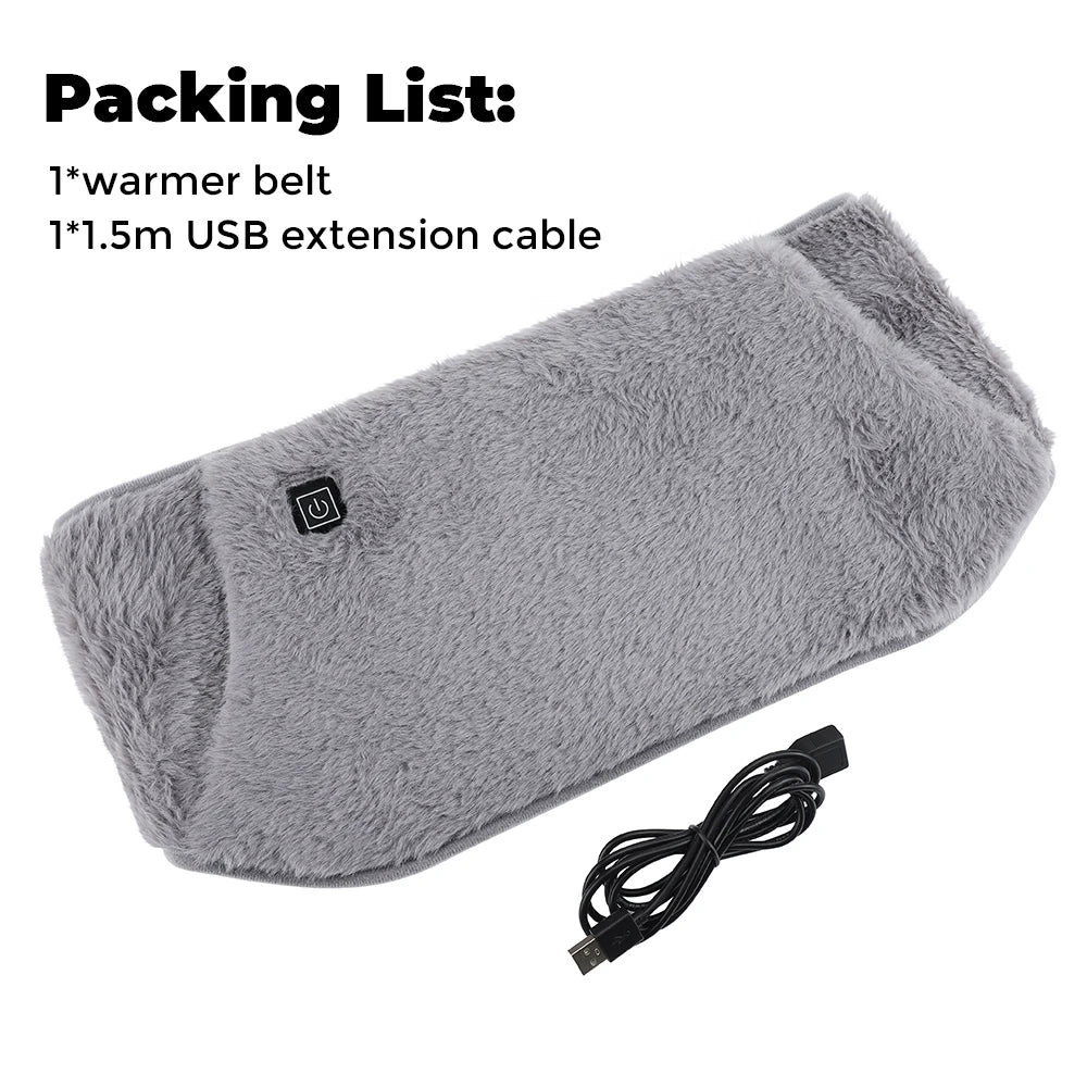 3 Levels Electric Graphene Heating Pad Cold-Proof Uterine Belt Cold-Proof Hand Waist Warming Pad USB Recharging Abdominal Warmer