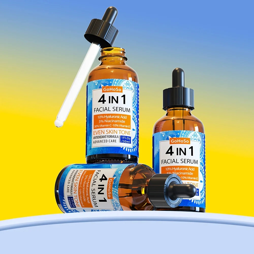 ENVISHA 4 In 1 Face Serum Hyaluronic Acid Niacinamide Vitamin Anti-Aging Anti-wrinkle Deep Moisturizing Firming Skin Care
