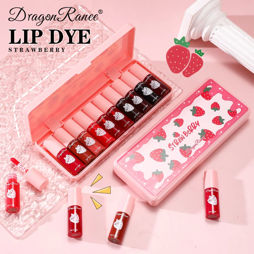 10 Pack Lipstick Water Stain Lip Lotion Lipstick Lasting Color Film Lipstick Water Light Stain Lipstick Water Non fading Lipstic