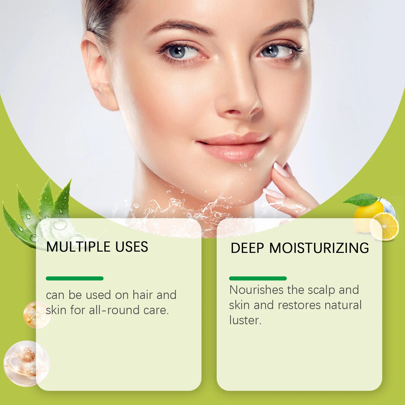 Aloe Vera Gel Nourish Moisturize Smooth Soften Soothe Face Prevent Acne Pimple Redness Cracked Rough Moisturizing Aloe Vera Gel