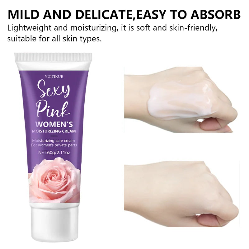 60g Female Intimate Cream - Moisturizing and deodorizing, smooth application, women's happiness and health, high-end beauty, sel