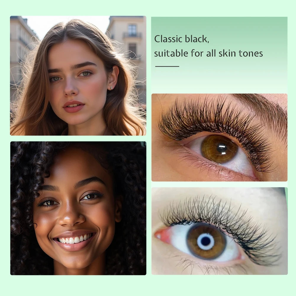 Yelix 3D Lashes Smaller Spacing 3D W Shape Eyelash Extension Premade Volume Fan Lashes Natural Soft Narrow 3D W Lashes