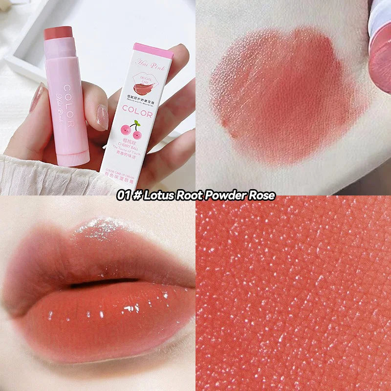 HAIPINK 3-Piece Set Tinted Moisturizing Lip Balm - Hydrating, Fade Lip Lines, Prevent Chapping