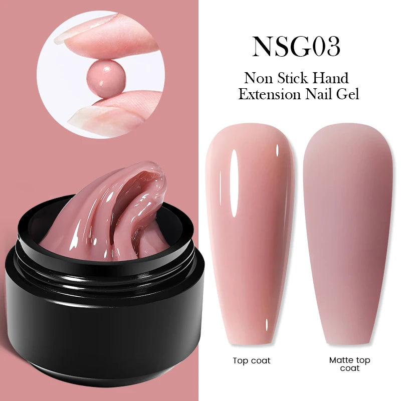 BORN PRETTY 15ml Clear Non Stick Hand Extension Gel 3D Shaping Sculpting Carving Nail Art Solid Hard Gel for Fake Nail