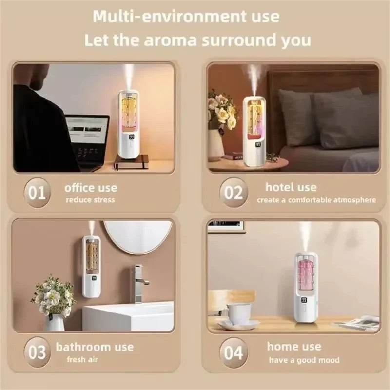 50ml Essential Oils Diffuser USB Multi-mode LED Digital Display 5 Gear Home Wall Mounted Display Air Freshener Smart Fragrance