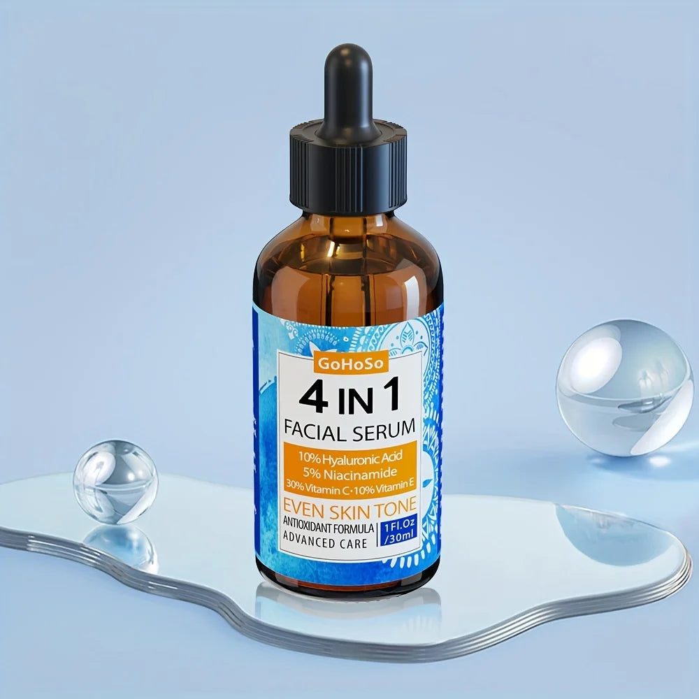 ENVISHA 4 In 1 Face Serum Hyaluronic Acid Niacinamide Vitamin Anti-Aging Anti-wrinkle Deep Moisturizing Firming Skin Care
