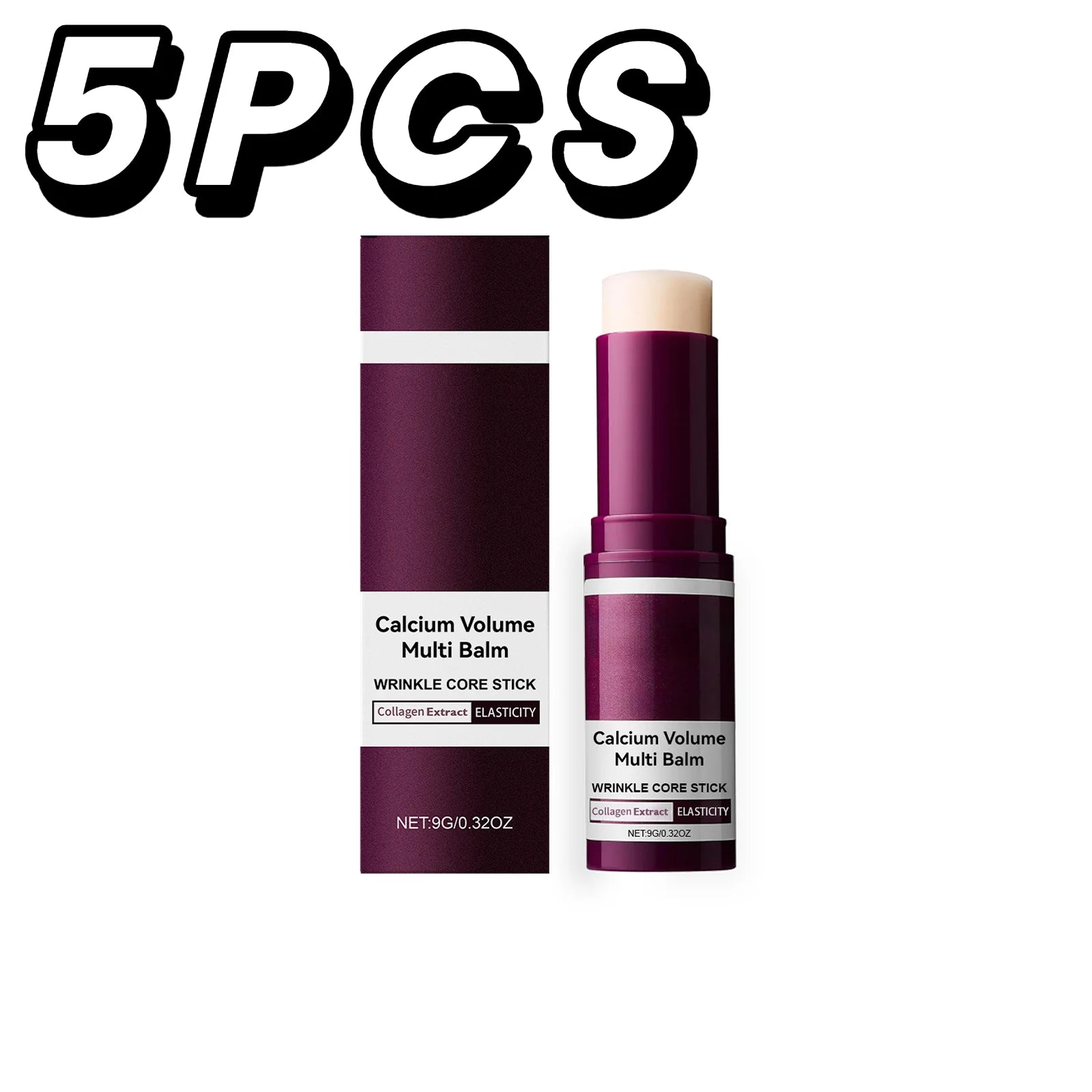 Calcium Volume Multi Balm Hydrating Anti Aging Fade Fine Lines Firming Skin Brightening Nourishing Collagen Moisturing Stick