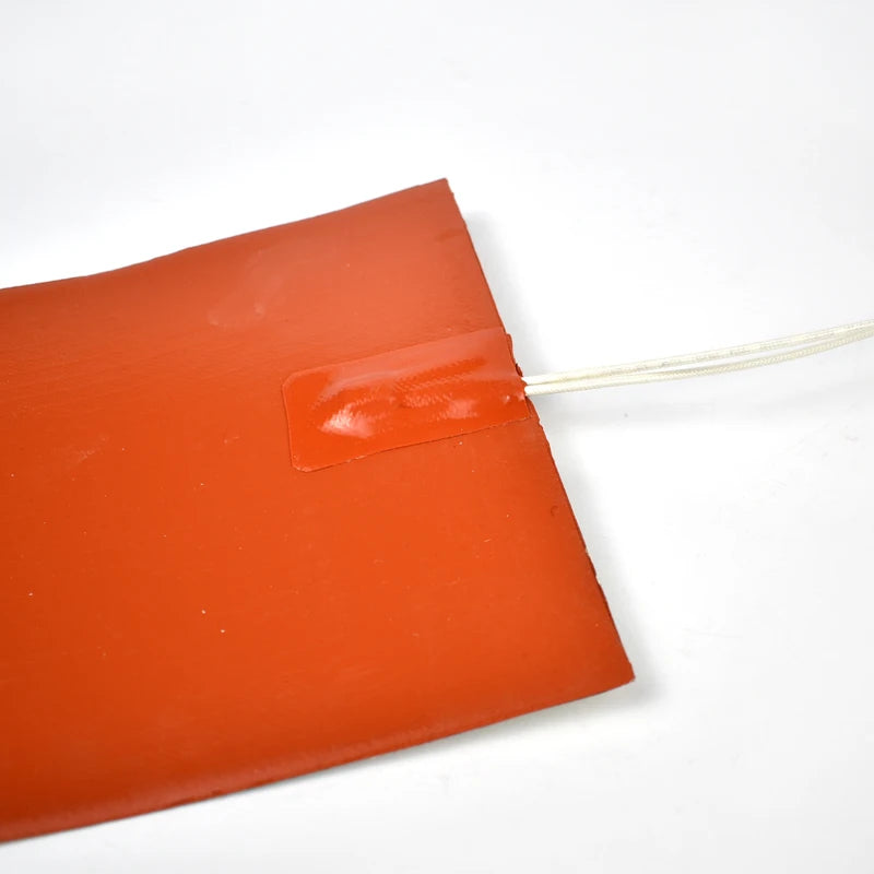 5V 12V 24V 36V 48V 110V 220V 380V Silicone Heating Pad Square Rubber Heat Mat Heated Bed Plate Flexible Waterproof 3D Printer